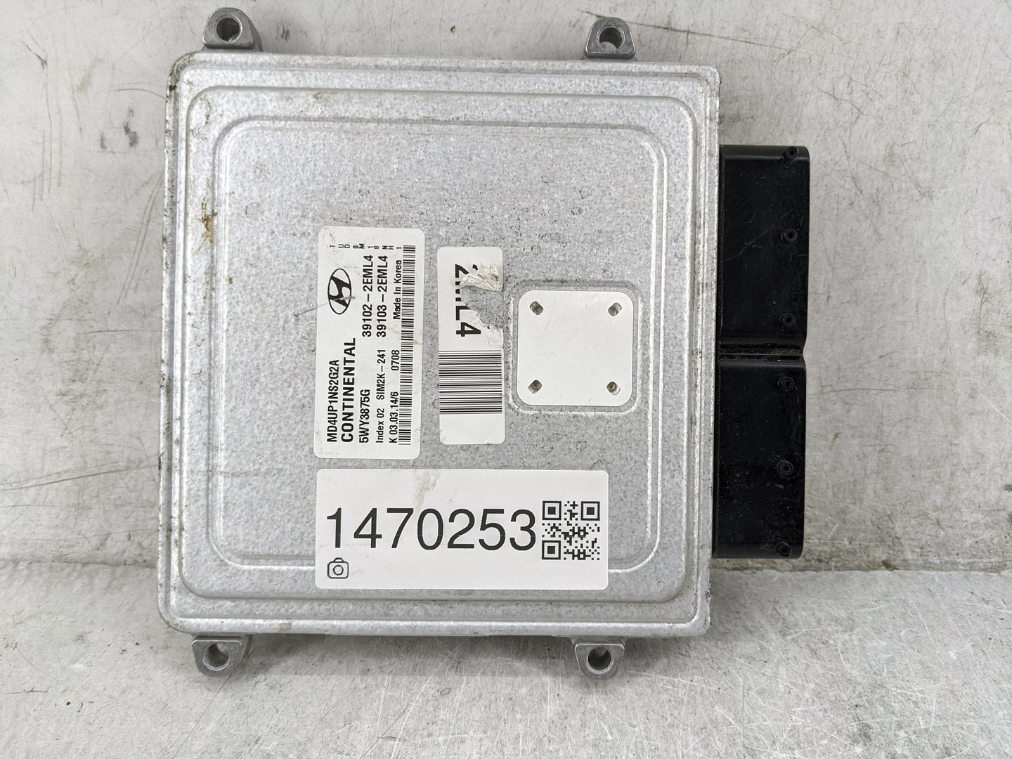 2014-2016 Hyundai Elantra PCM Engine Control Computer ECU ECM PCU OEM P/N:MD4UP1NS2G2A 5WY3875G Fits Fits 2014 2015 2016 OEM