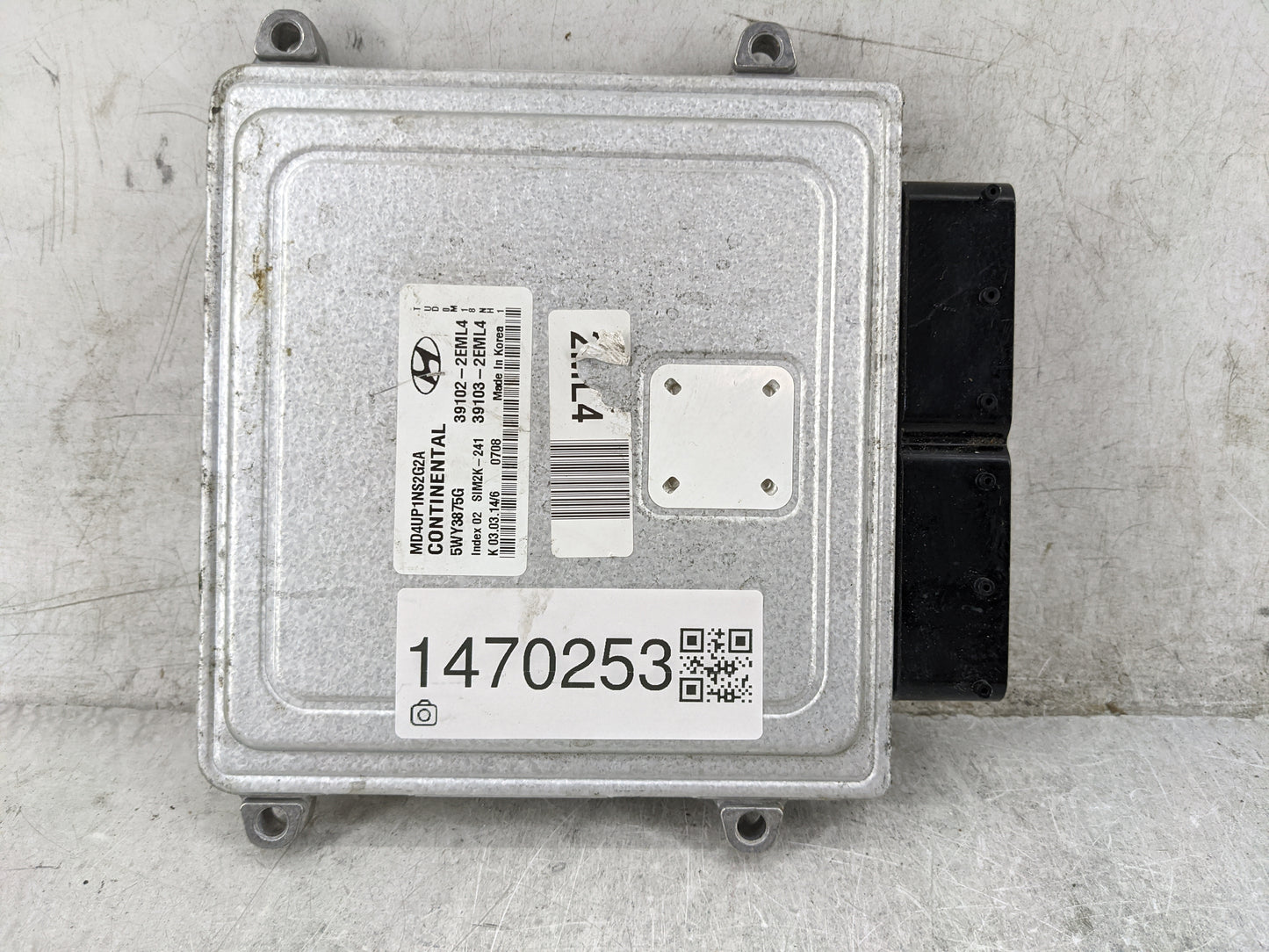 2014-2016 Hyundai Elantra PCM Engine Control Computer ECU ECM PCU OEM P/N:MD4UP1NS2G2A 5WY3875G Fits Fits 2014 2015 2016 OEM