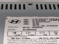 2016-2017 Hyundai Elantra Radio AM FM Cd Player Receiver Replacement P/N:96170-A5260GU AC1B2A5AN Fits Fits 2016 2017 OEM Use