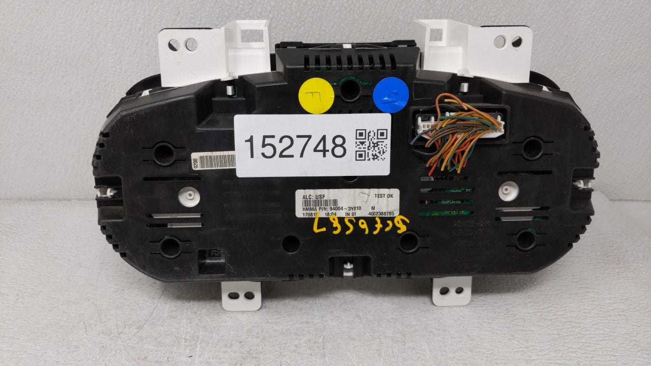 2014-2016 Hyundai Elantra Instrument Cluster Speedometer Gauges P/N:94004-3Y010 Fits Fits 2014 2015 2016 OEM Used Auto Parts