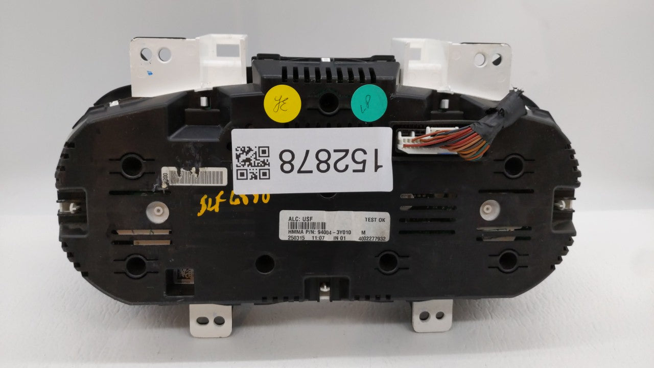 2014-2016 Hyundai Elantra Instrument Cluster Speedometer Gauges P/N:94004-3Y010 Fits Fits 2014 2015 2016 OEM Used Auto Parts