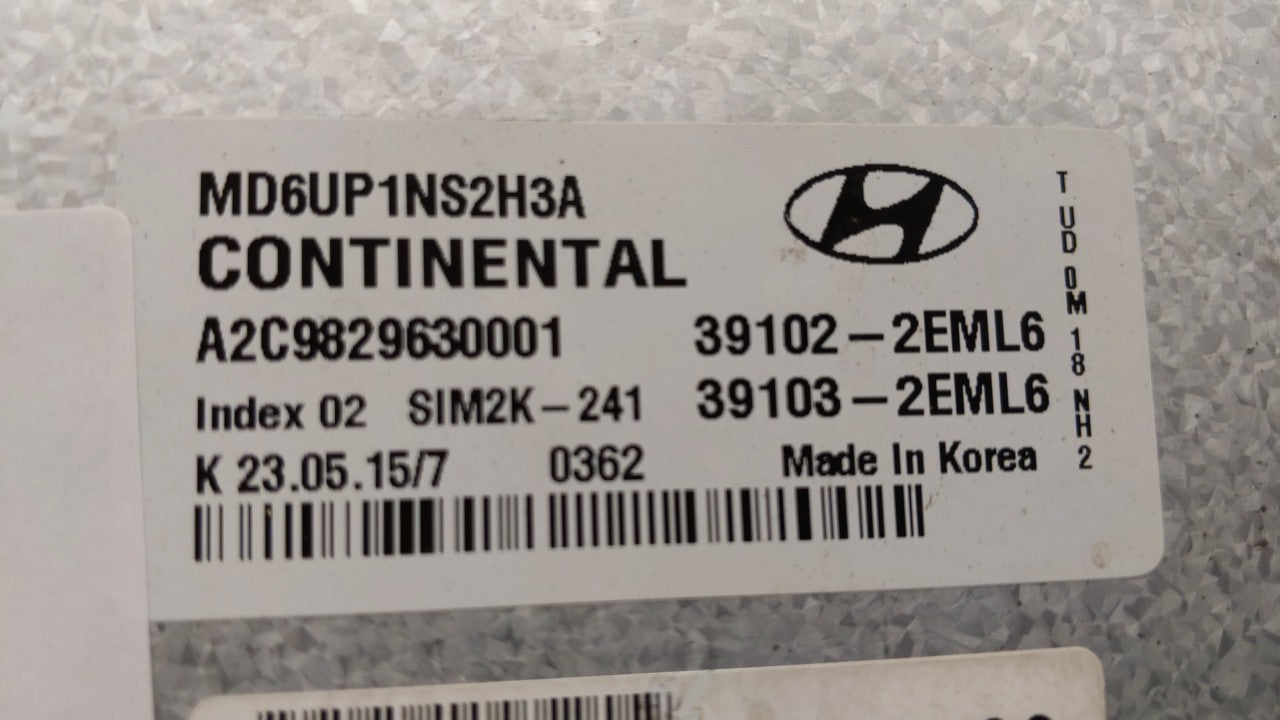 2014-2016 Hyundai Elantra PCM Engine Control Computer ECU ECM PCU OEM P/N:39102-2EML6 39103-2EML6 Fits Fits 2014 2015 2016 O