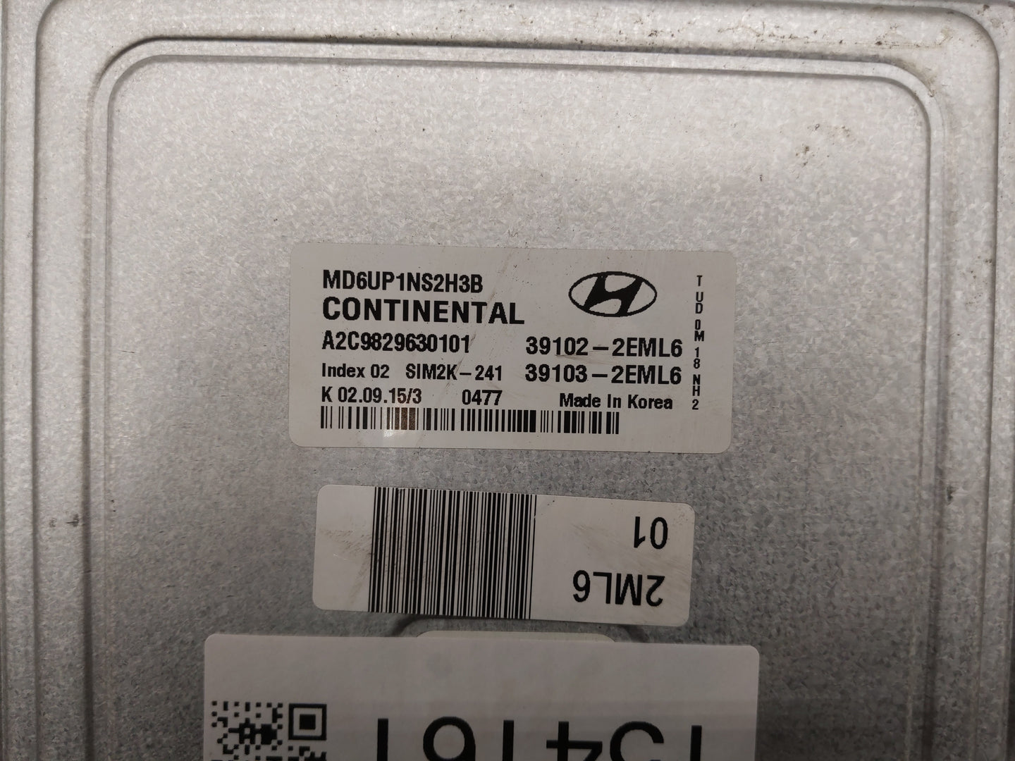 2014-2016 Hyundai Elantra PCM Engine Control Computer ECU ECM PCU OEM P/N:39102-2EML6 39103-2EML6 Fits Fits 2014 2015 2016 O