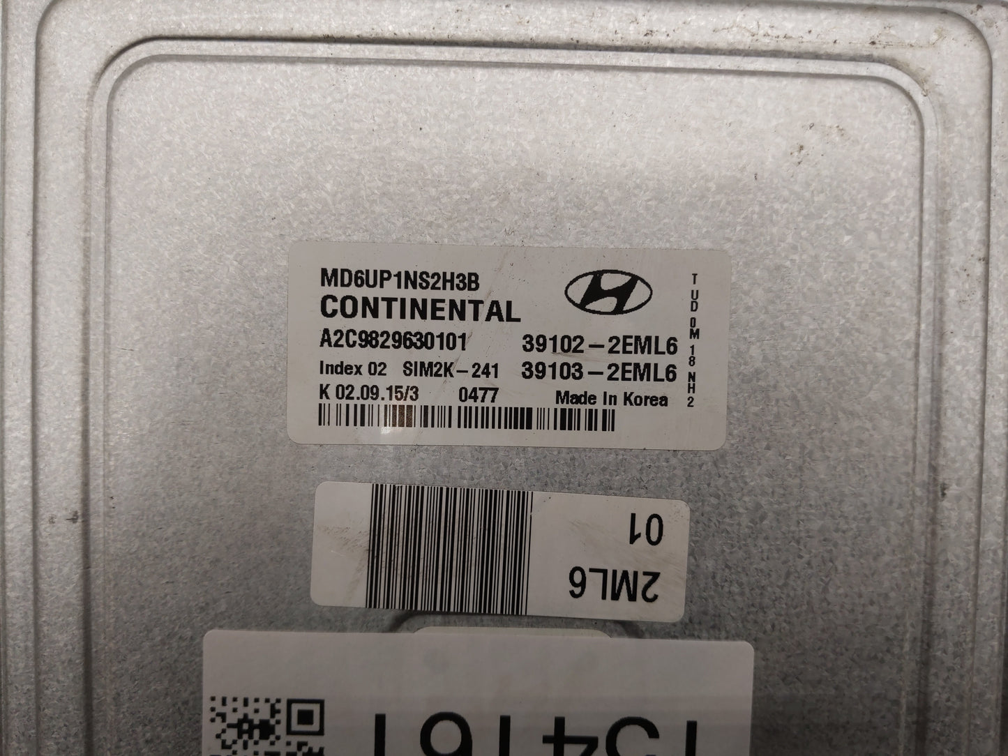 2014-2016 Hyundai Elantra PCM Engine Control Computer ECU ECM PCU OEM P/N:39102-2EML6 39103-2EML6 Fits Fits 2014 2015 2016 O