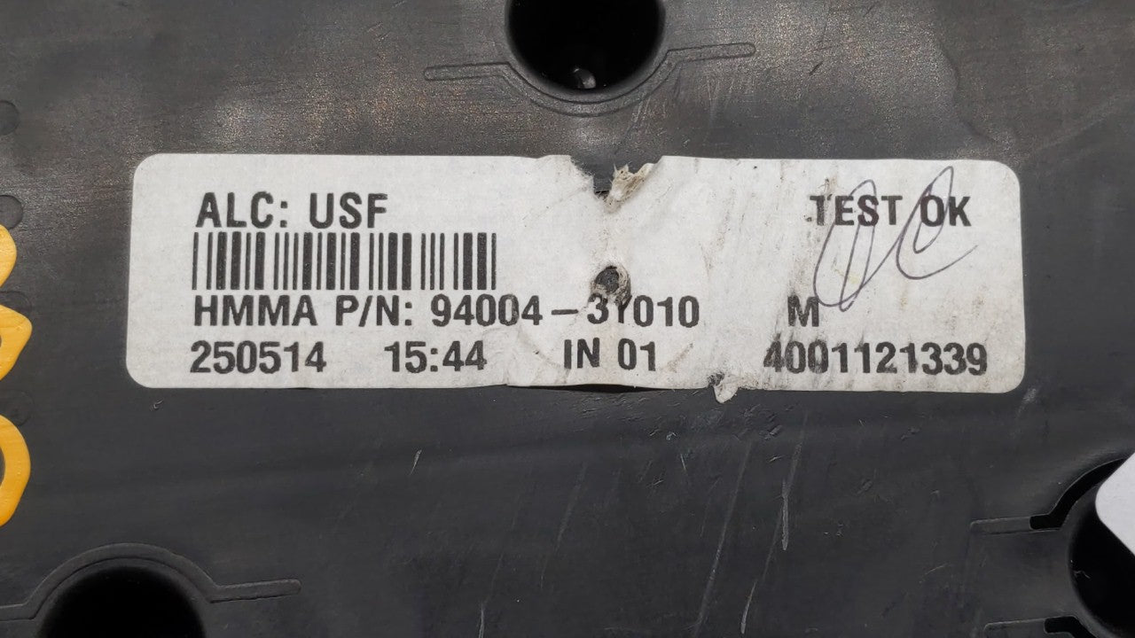 2014-2016 Hyundai Elantra Instrument Cluster Speedometer Gauges P/N:94004-3Y010 Fits Fits 2014 2015 2016 OEM Used Auto Parts