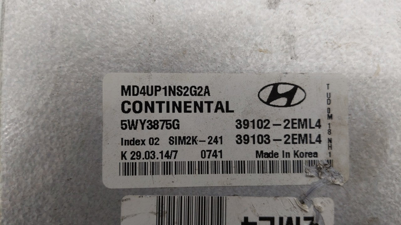 2014-2016 Hyundai Elantra PCM Engine Control Computer ECU ECM PCU OEM P/N:39102-2EML6 39103-2EML6 Fits Fits 2014 2015 2016 O