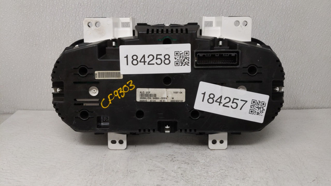 2014-2016 Hyundai Elantra Instrument Cluster Speedometer Gauges P/N:94004-3Y010 Fits Fits 2014 2015 2016 OEM Used Auto Parts