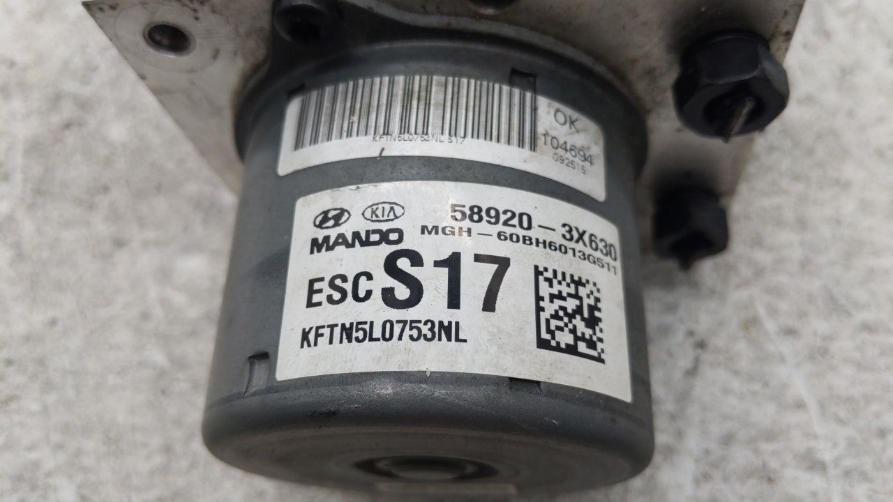 2014-2016 Hyundai Elantra ABS Pump Control Module Replacement P/N:58920-3X630 Fits Fits 2014 2015 2016 OEM Used Auto Parts -