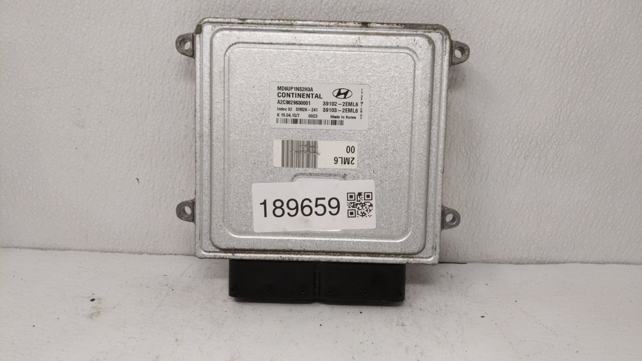 2014-2016 Hyundai Elantra PCM Engine Control Computer ECU ECM PCU OEM P/N:39102-2EML6 39103-2EML6 Fits Fits 2014 2015 2016 O