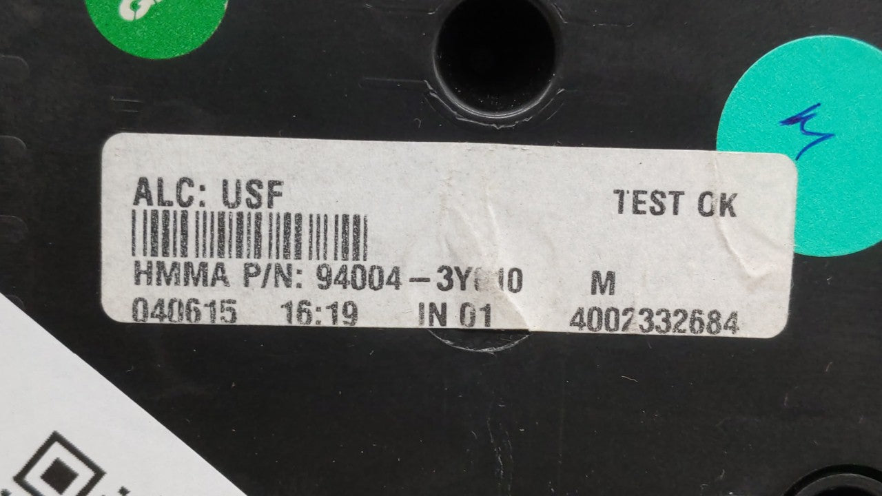 2014-2016 Hyundai Elantra Instrument Cluster Speedometer Gauges P/N:94004-3Y010 Fits Fits 2014 2015 2016 OEM Used Auto Parts