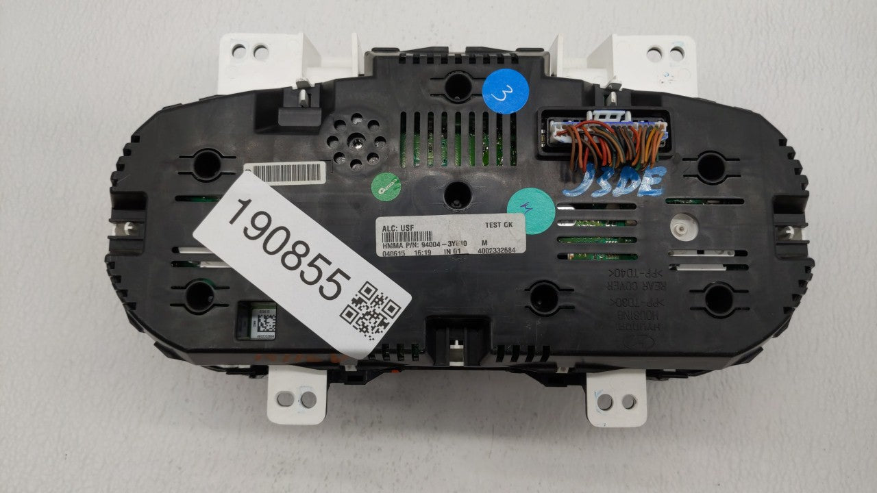 2014-2016 Hyundai Elantra Instrument Cluster Speedometer Gauges P/N:94004-3Y010 Fits Fits 2014 2015 2016 OEM Used Auto Parts