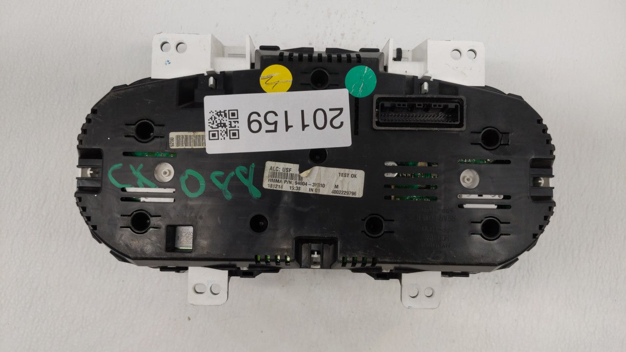 2014-2016 Hyundai Elantra Instrument Cluster Speedometer Gauges P/N:94004-3Y010 Fits Fits 2014 2015 2016 OEM Used Auto Parts