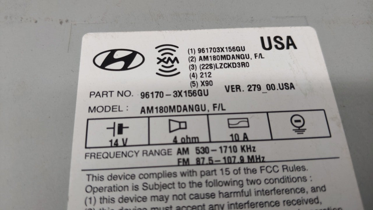 2014-2016 Hyundai Elantra Am Fm Cd Player Radio Receiver - Oemusedautoparts1.com
