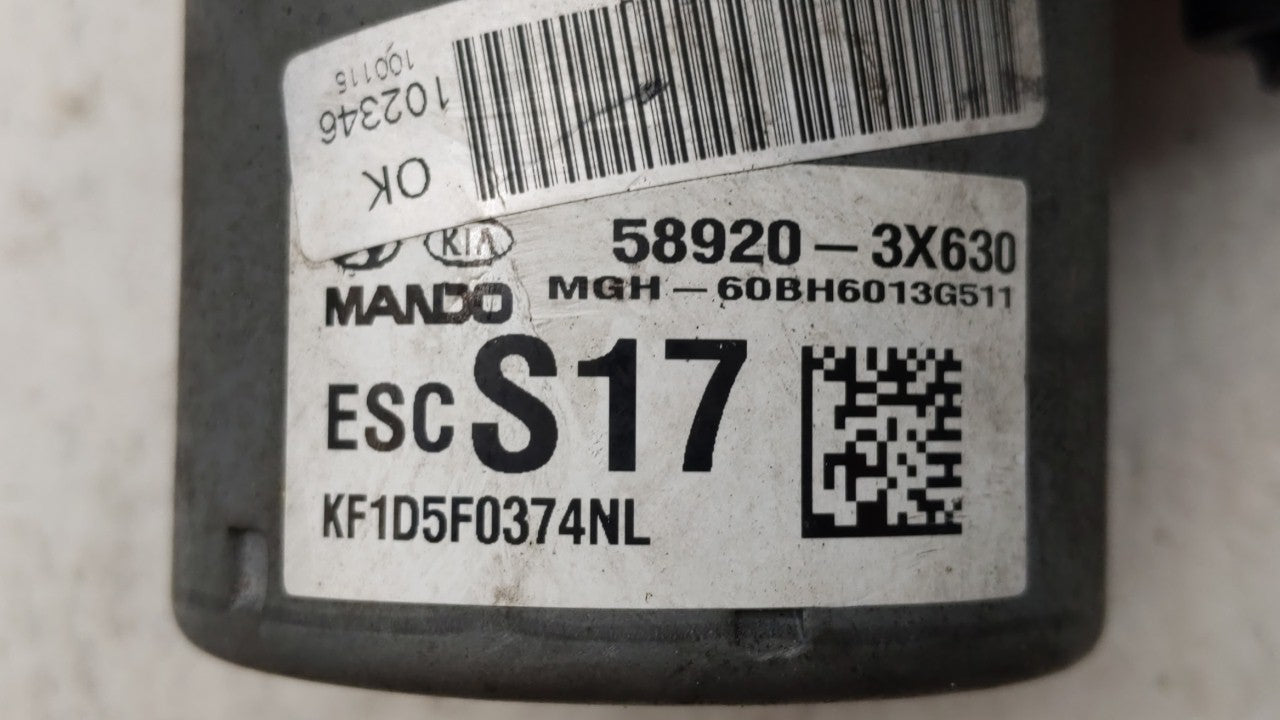 2014-2016 Hyundai Elantra ABS Pump Control Module Replacement P/N:58920-3X630 BE6003G510 Fits Fits 2014 2015 2016 OEM Used A