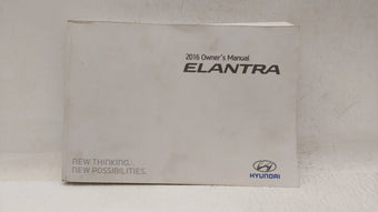 compare product 2016 Hyundai Elantra Owners Manual Book Guide OEM Used Auto Parts