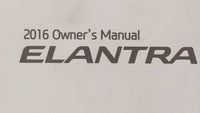 2016 Hyundai Elantra Owners Manual Book Guide OEM Used Auto Parts - Oemusedautoparts1.com