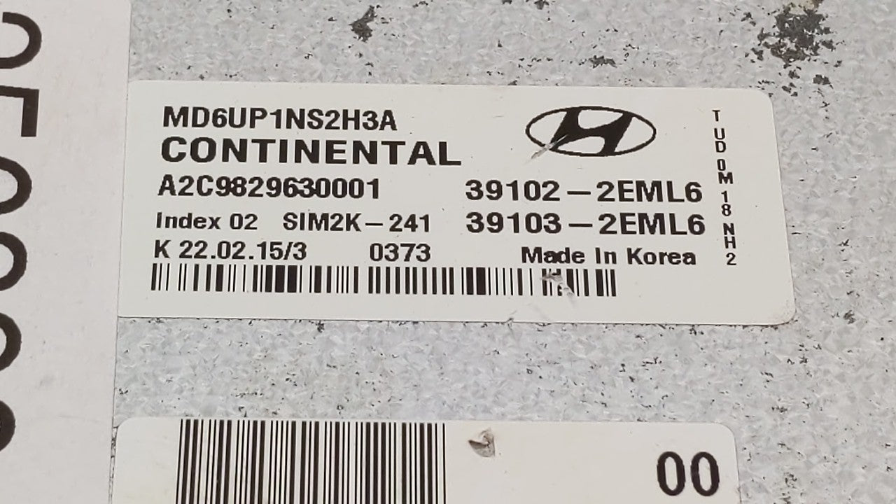 2014-2016 Hyundai Elantra PCM Engine Control Computer ECU ECM PCU OEM P/N:39102-2EML6 39103-2EML6 Fits Fits 2014 2015 2016 O
