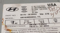 2014-2016 Hyundai Elantra Radio AM FM Cd Player Receiver Replacement P/N:961703X156GU 96170-3X156GU Fits Fits 2014 2015 2016