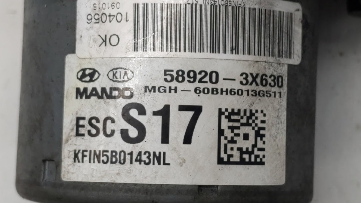 2014-2016 Hyundai Elantra Anti-Lock Brake ABS Pump Module Actuator OEM P/N:BE6003G510 58920-3X630 Fits Fits 2014 2015 2016 O