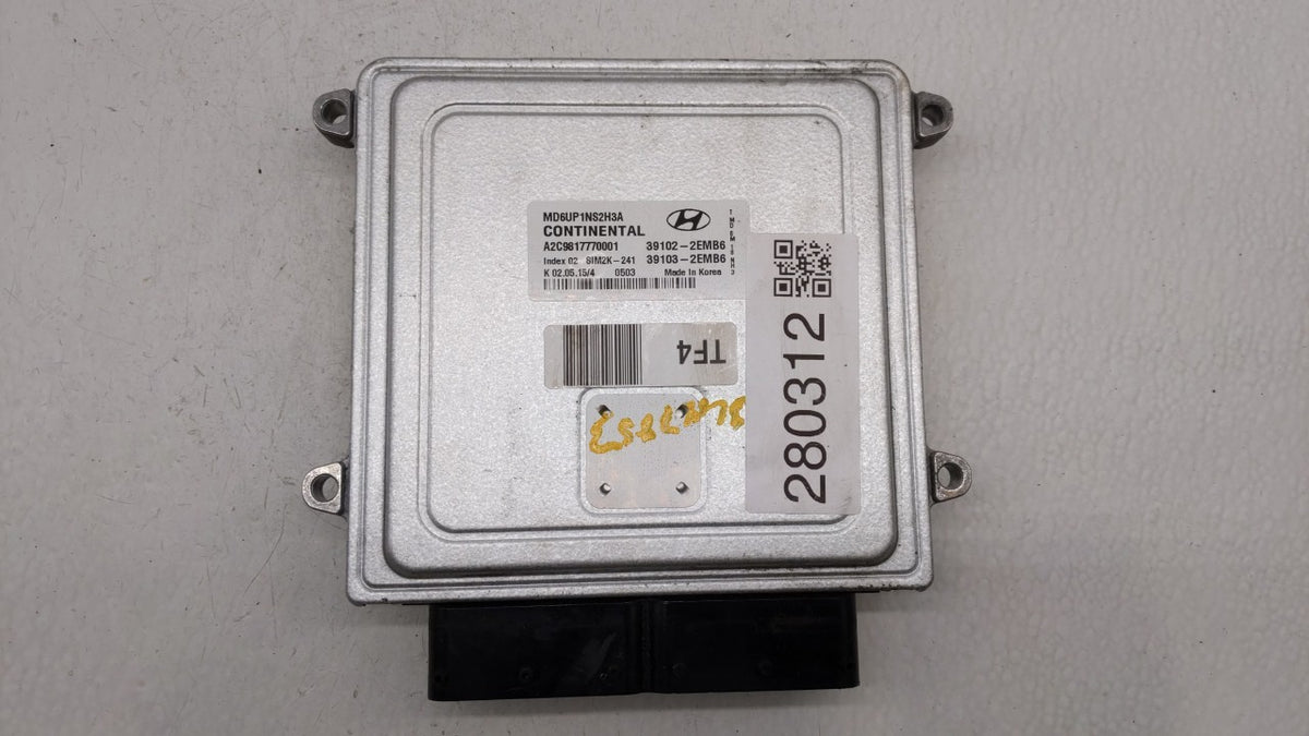 2014-2016 Hyundai Elantra PCM Engine Control Computer ECU ECM PCU OEM P/N:39103-2EMW5 39102-2EMW5, 39102-2EMB6 Fits 2014 201