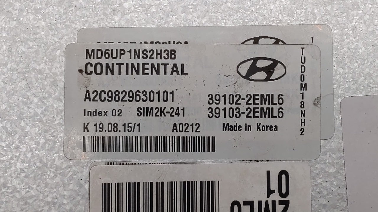 2014-2016 Hyundai Elantra PCM Engine Control Computer ECU ECM PCU OEM P/N:39103-2EML5 39102-2EML5 Fits Fits 2014 2015 2016 O