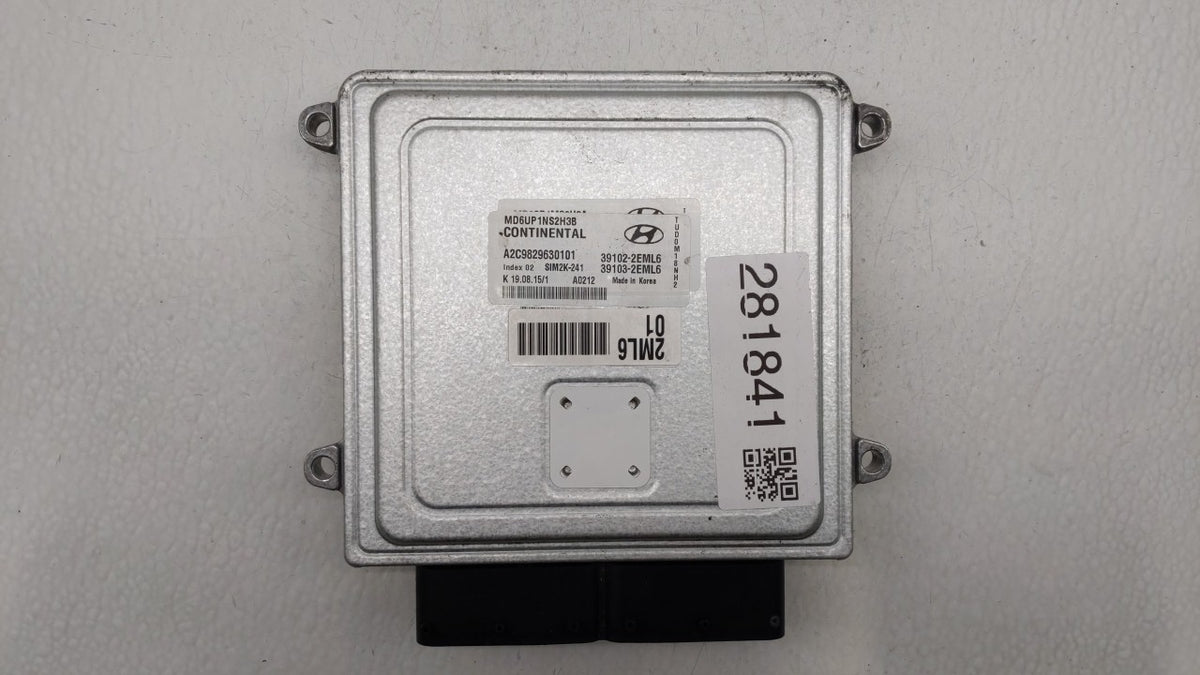 2014-2016 Hyundai Elantra PCM Engine Control Computer ECU ECM PCU OEM P/N:39103-2EML5 39102-2EML5, 39103-2EML6 Fits 2014 201