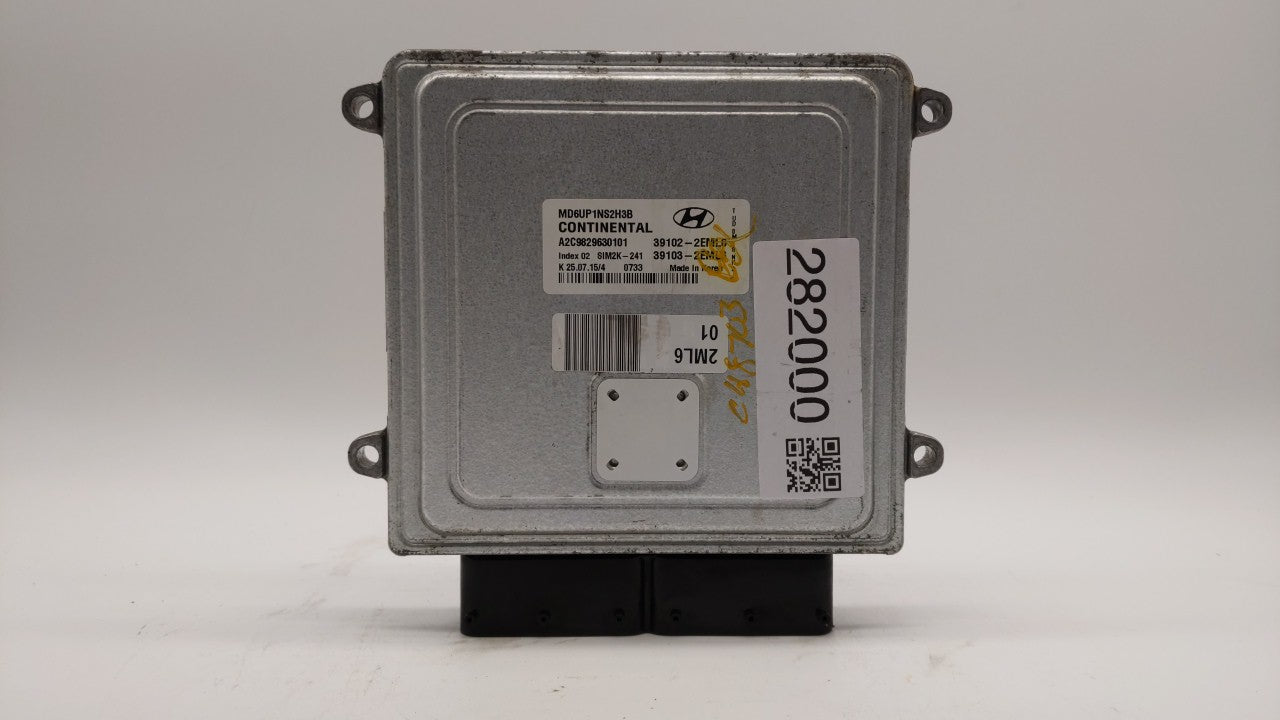2014-2016 Hyundai Elantra PCM Engine Control Computer ECU ECM PCU OEM P/N:39102-2EML6 39103-2EML6 Fits Fits 2014 2015 2016 O