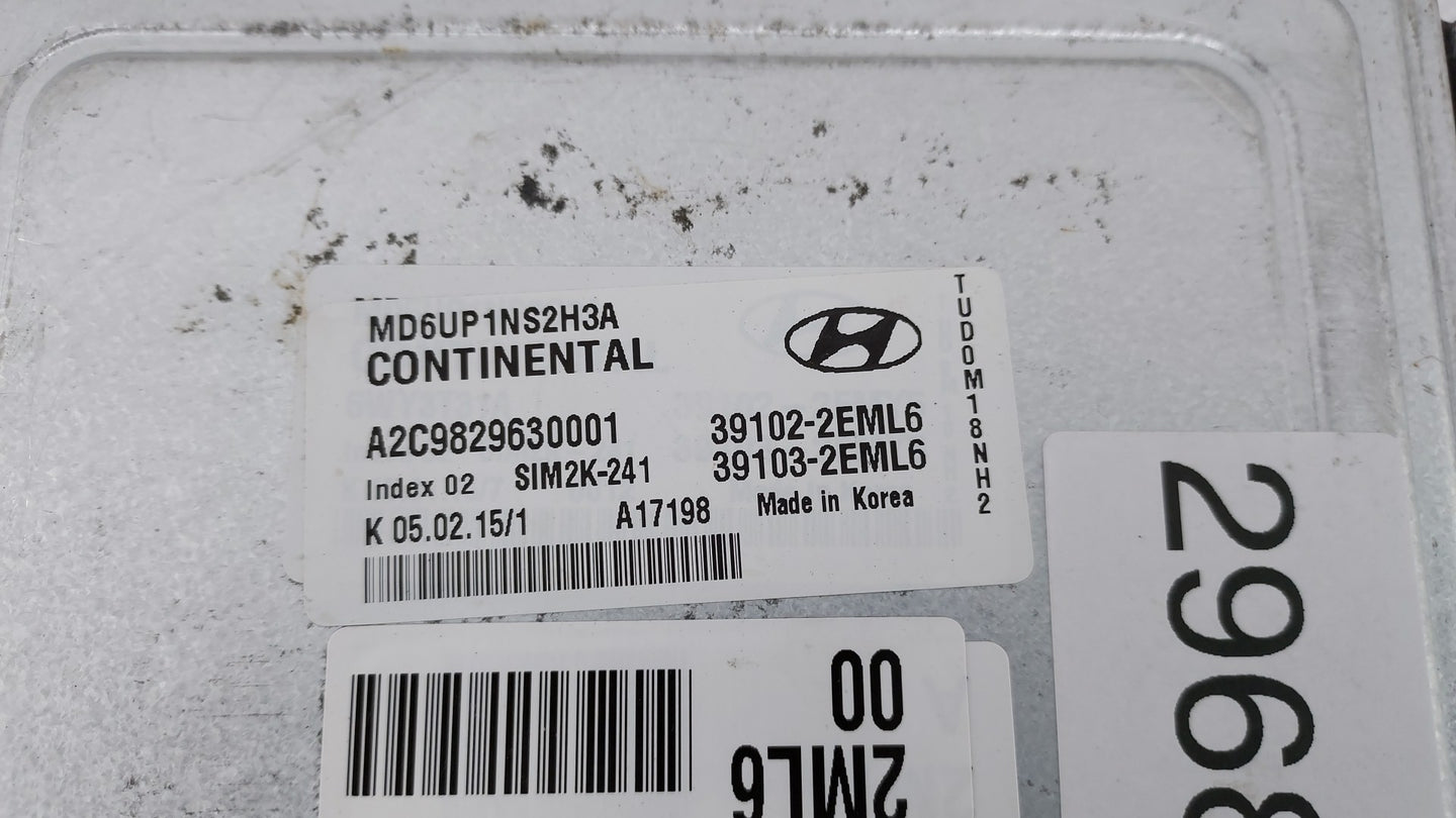 2014-2016 Hyundai Elantra PCM Engine Control Computer ECU ECM PCU OEM P/N:39103-2EML5 39102-2EML5 Fits Fits 2014 2015 2016 O