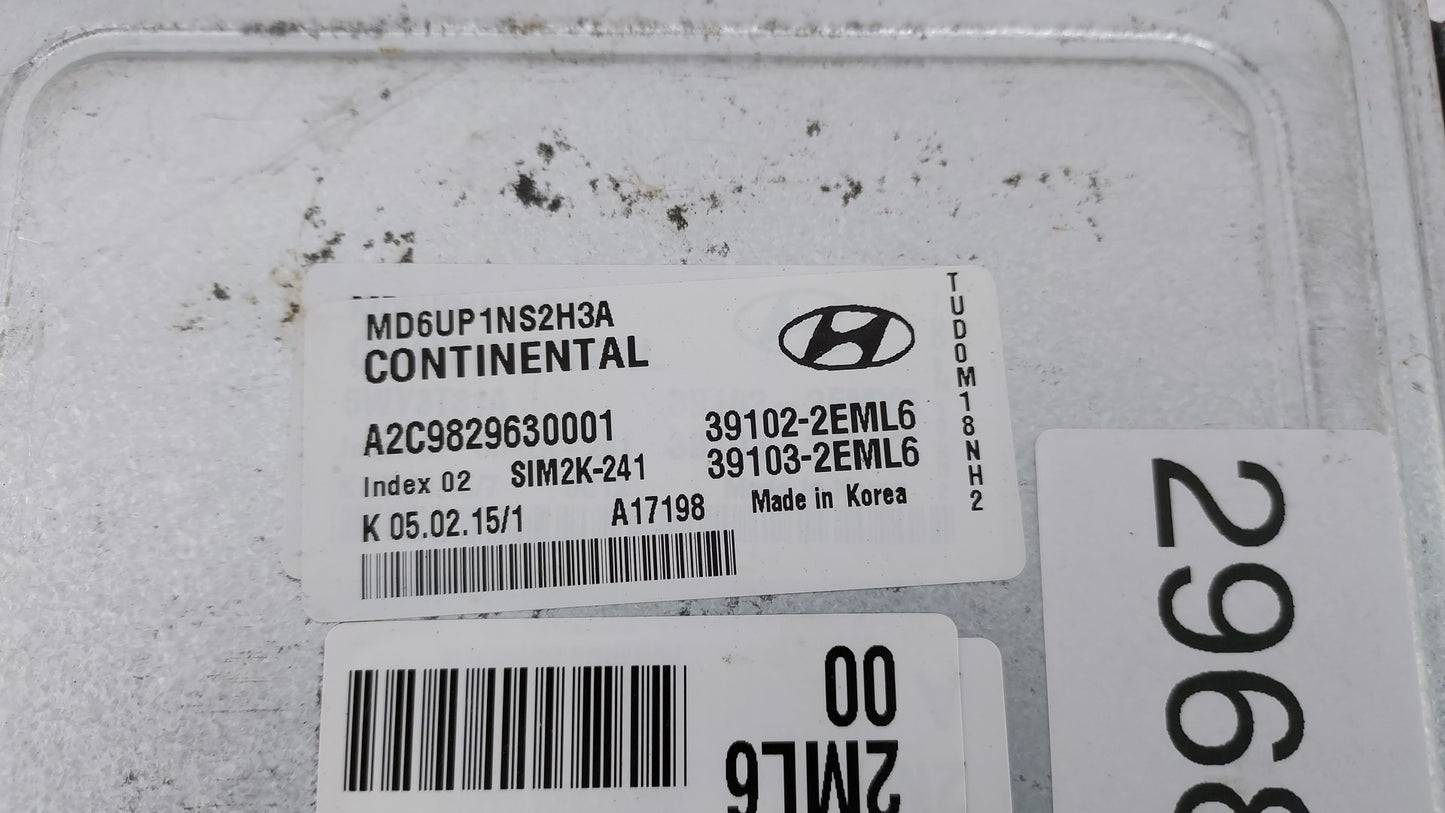 2014-2016 Hyundai Elantra PCM Engine Control Computer ECU ECM PCU OEM P/N:39103-2EML5 39102-2EML5 Fits Fits 2014 2015 2016 O