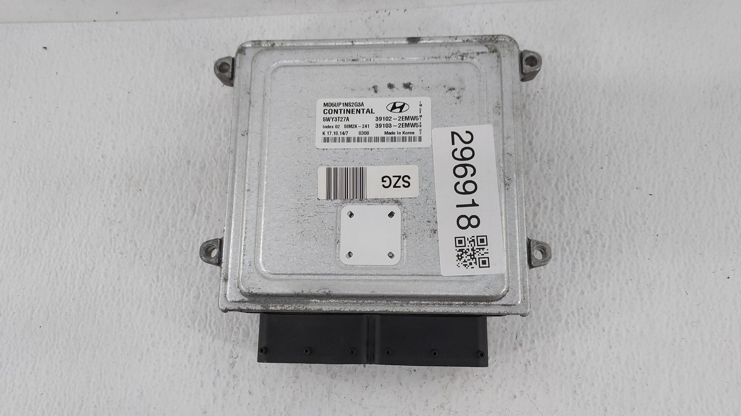 2014-2016 Hyundai Elantra PCM Engine Control Computer ECU ECM PCU OEM P/N:39103-2EMW5 39102-2EMW5 Fits Fits 2014 2015 2016 O