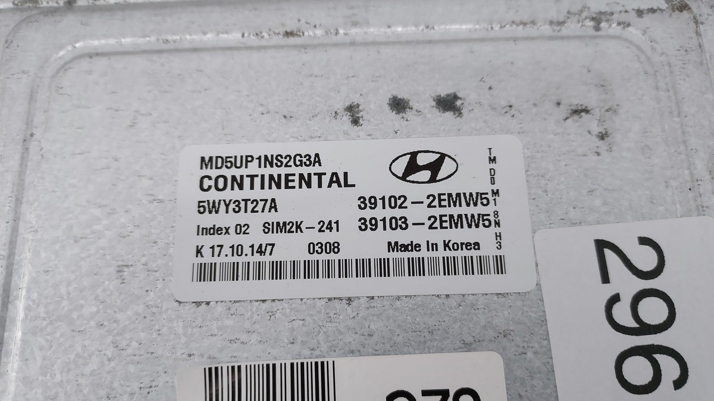 2014-2016 Hyundai Elantra PCM Engine Control Computer ECU ECM PCU OEM P/N:39103-2EMW5 39102-2EMW5 Fits Fits 2014 2015 2016 O