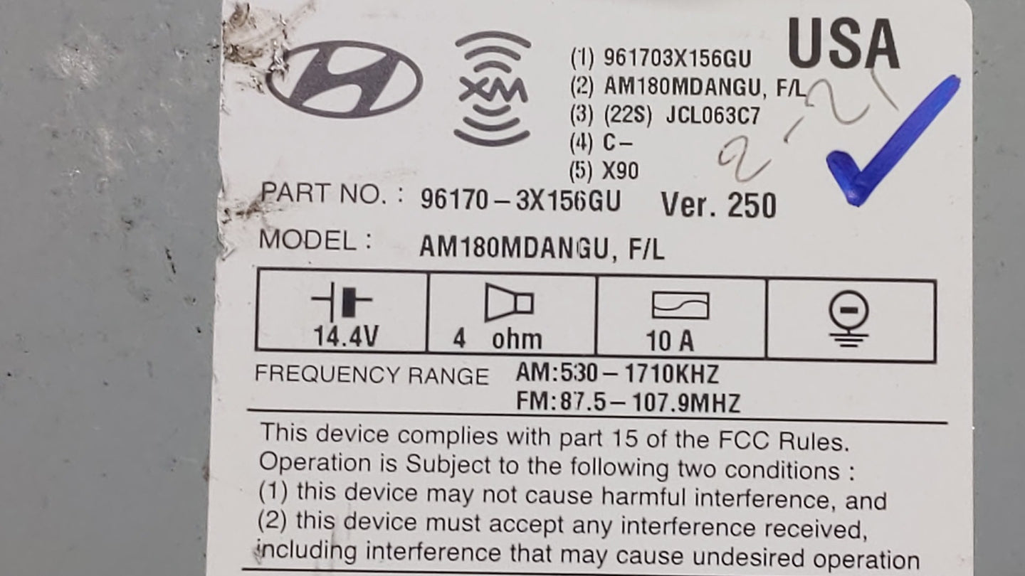 2014-2016 Hyundai Elantra Am Fm Cd Player Radio Receiver - Oemusedautoparts1.com