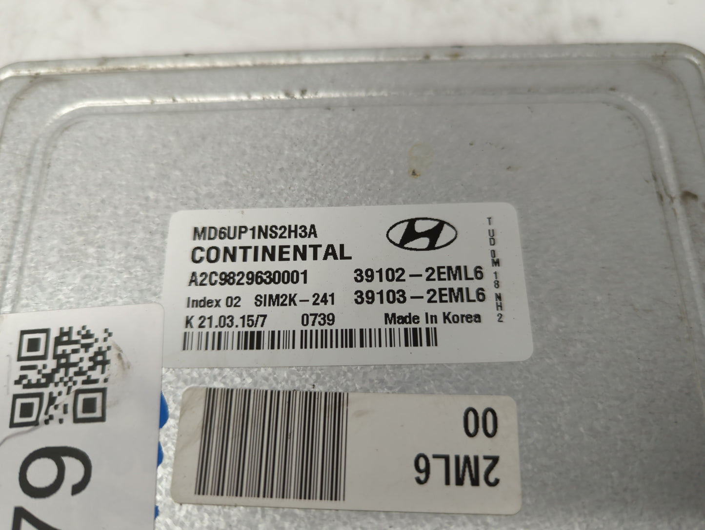 2014-2016 Hyundai Elantra PCM Engine Control Computer ECU ECM PCU OEM P/N:39103-2EML6 39102-2EML6 Fits Fits 2014 2015 2016 O