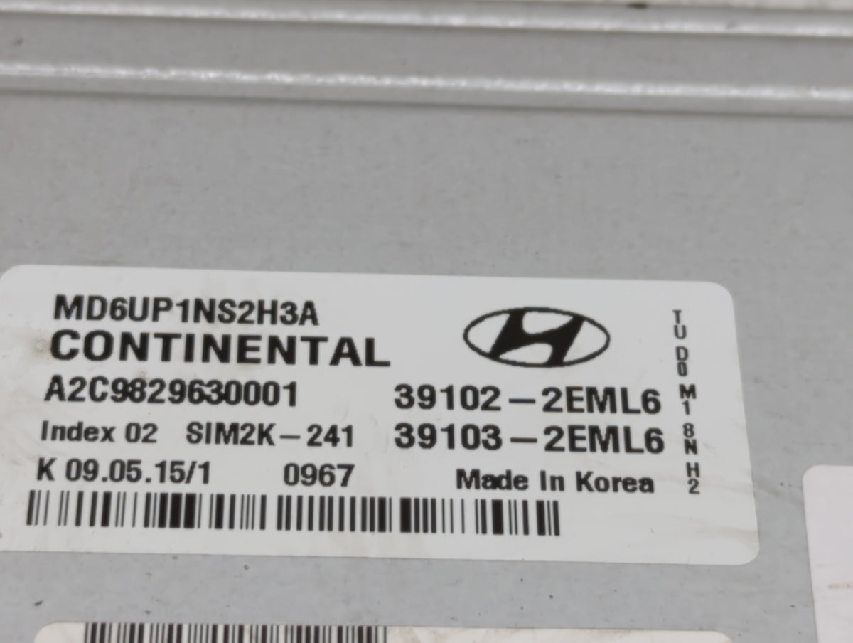 2014-2016 Hyundai Elantra PCM Engine Control Computer ECU ECM PCU OEM P/N:39103-2EML5 39102-2EML5, 39103-2EML6 Fits 2014 201
