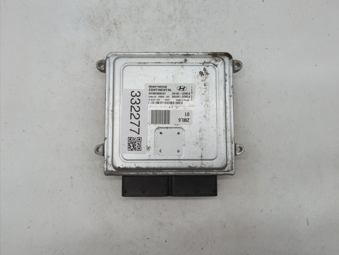 2015-2016 Hyundai Elantra PCM Engine Control Computer ECU ECM PCU OEM P/N:39100-2EML6 39101-2EML6 Fits Fits 2015 2016 OEM Us