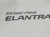 2016 Hyundai Elantra Owners Manual Book Guide OEM Used Auto Parts - Oemusedautoparts1.com