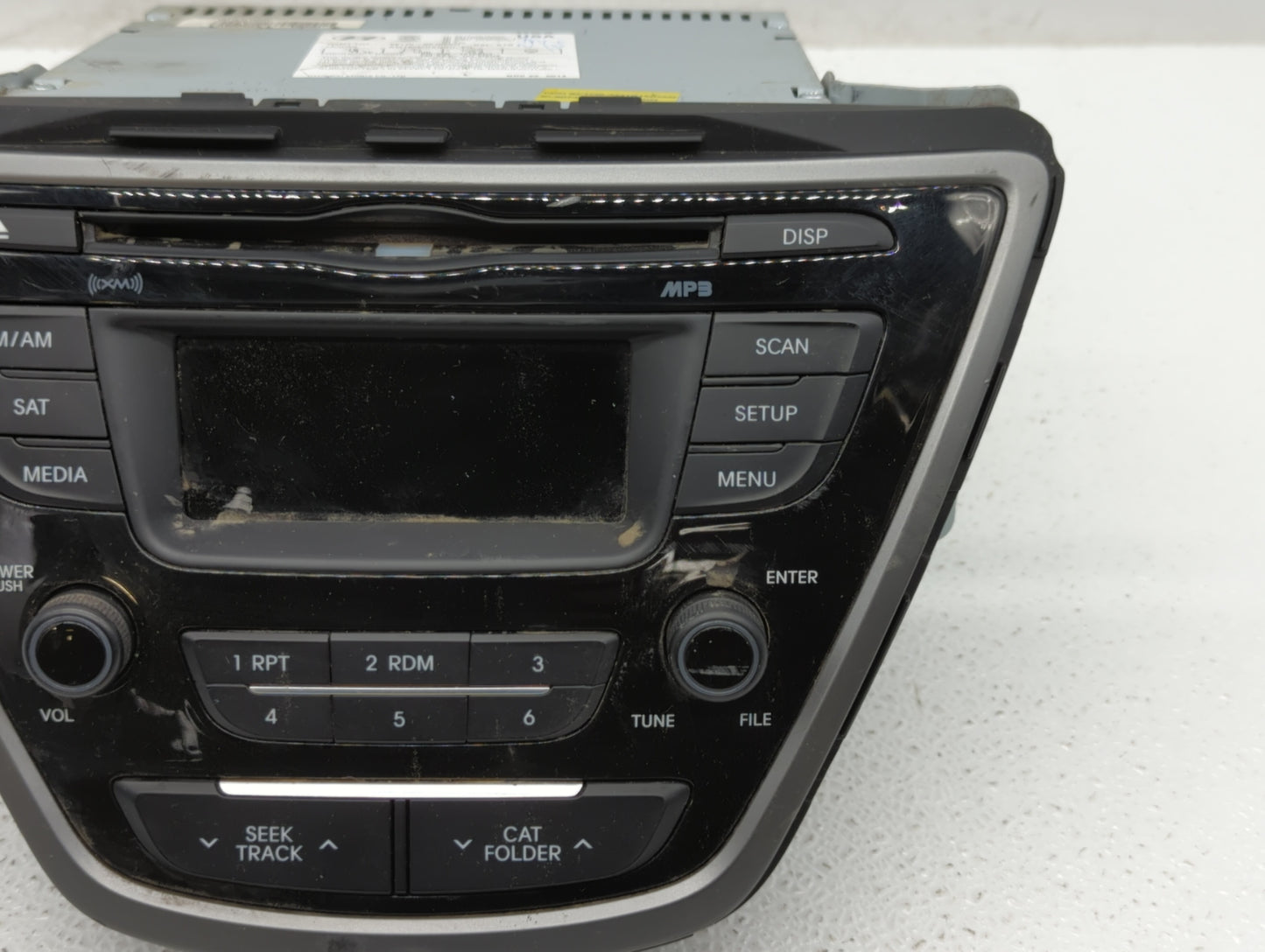 2014-2016 Hyundai Elantra Radio AM FM Cd Player Receiver Replacement P/N:96170-3X156GU Fits Fits 2014 2015 2016 OEM Used Aut