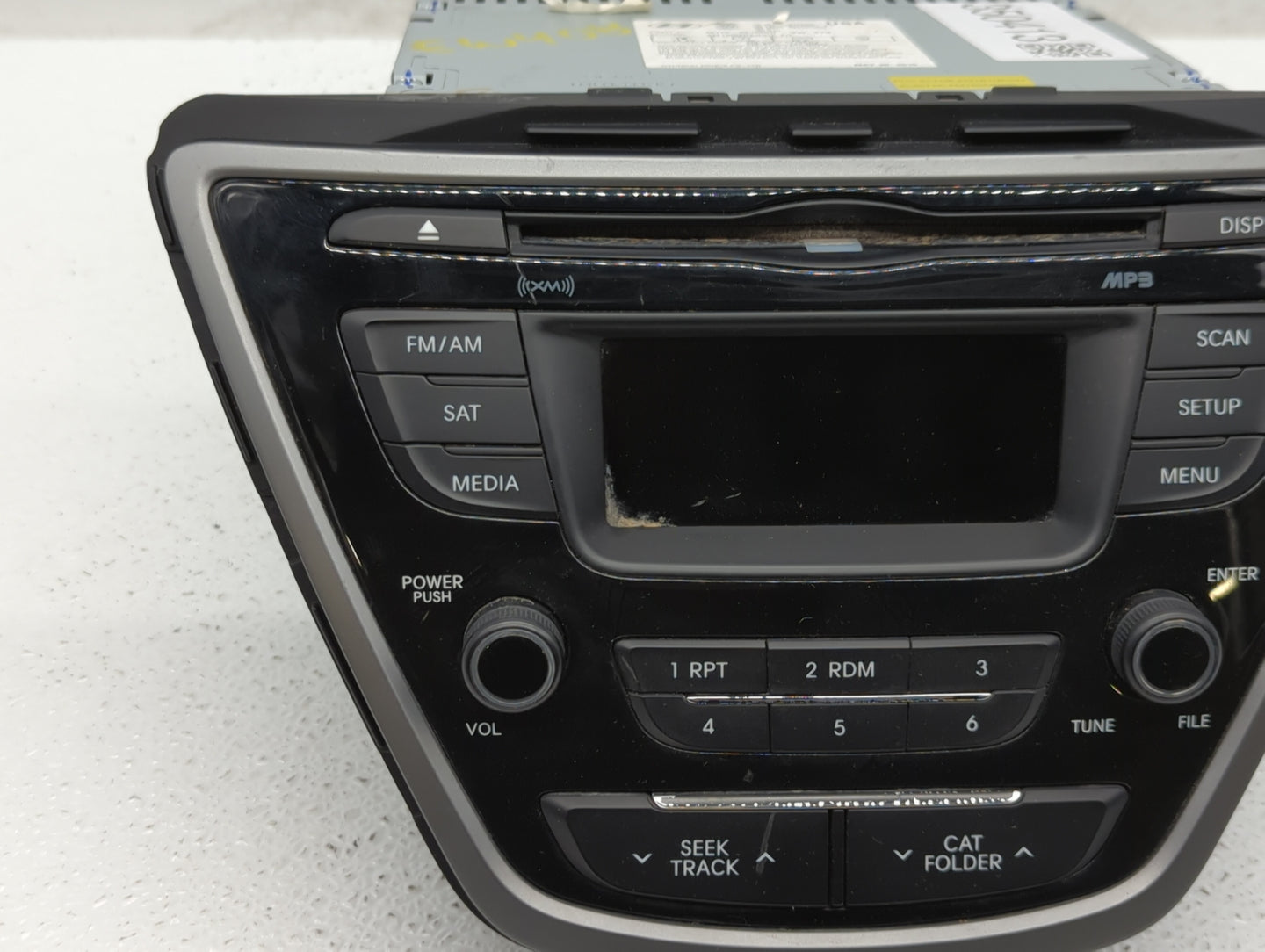 2014-2016 Hyundai Elantra Radio AM FM Cd Player Receiver Replacement P/N:96170-3X156GU Fits Fits 2014 2015 2016 OEM Used Aut