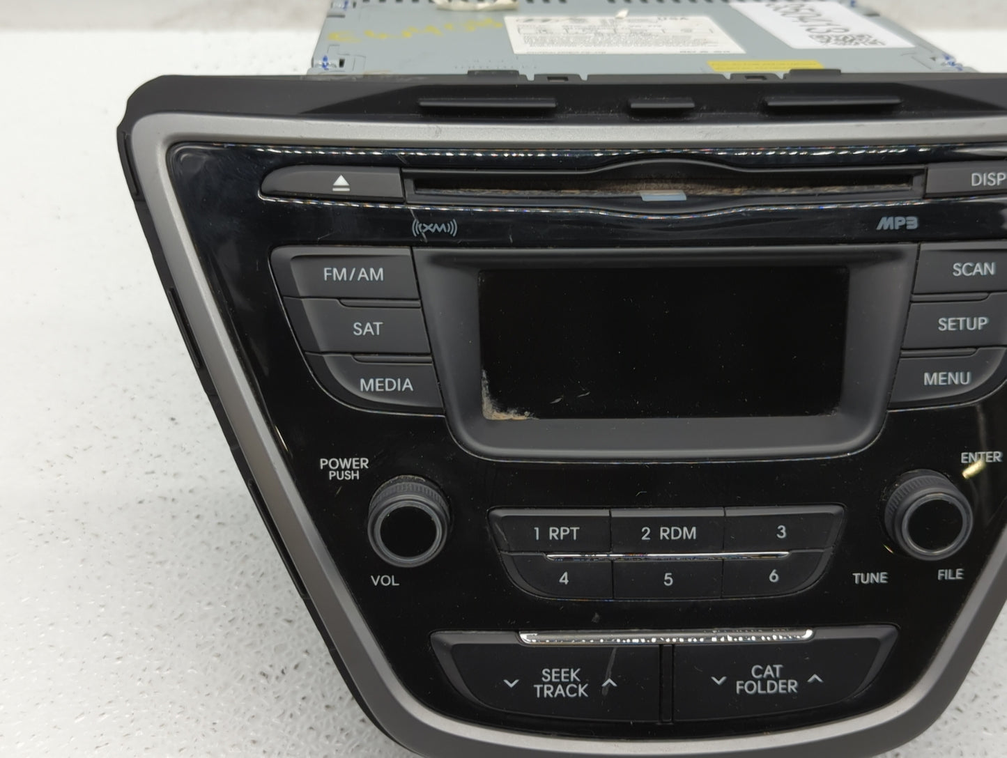 2014-2016 Hyundai Elantra Radio AM FM Cd Player Receiver Replacement P/N:96170-3X156GU Fits Fits 2014 2015 2016 OEM Used Aut