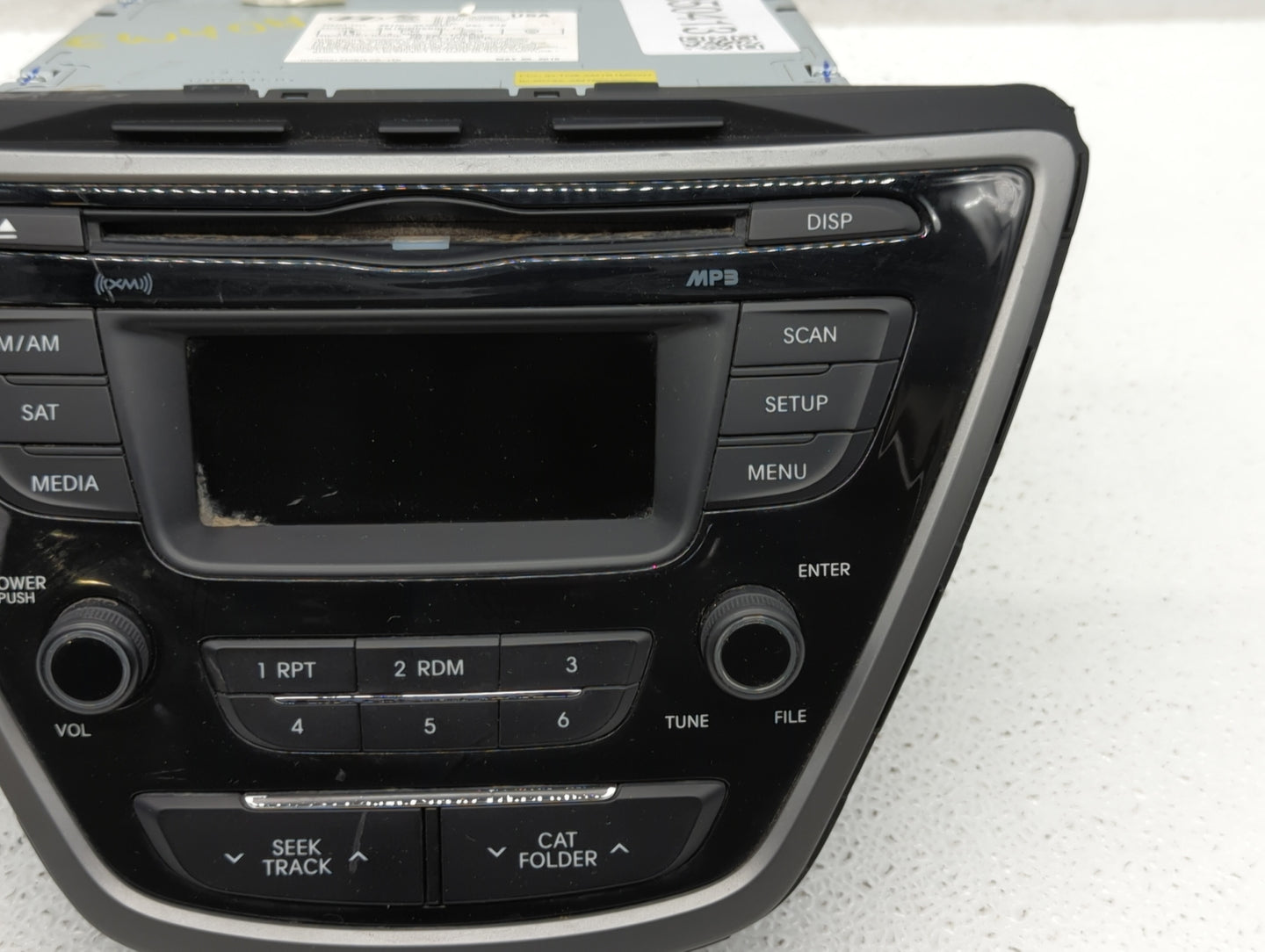 2014-2016 Hyundai Elantra Radio AM FM Cd Player Receiver Replacement P/N:96170-3X156GU Fits Fits 2014 2015 2016 OEM Used Aut