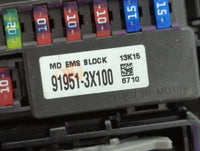 2014-2016 Hyundai Elantra Fusebox Fuse Box Panel Relay Module P/N:91265 3X060 91265 3X060A, 91951-3X100 Fits Fits 2014 2015 