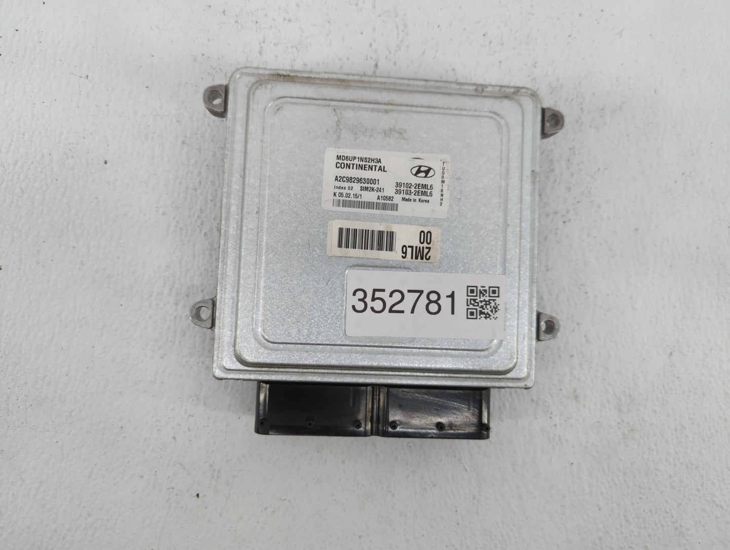 2014-2016 Hyundai Elantra PCM Engine Control Computer ECU ECM PCU OEM P/N:39103-2EML5 39102-2EML5 Fits Fits 2014 2015 2016 O