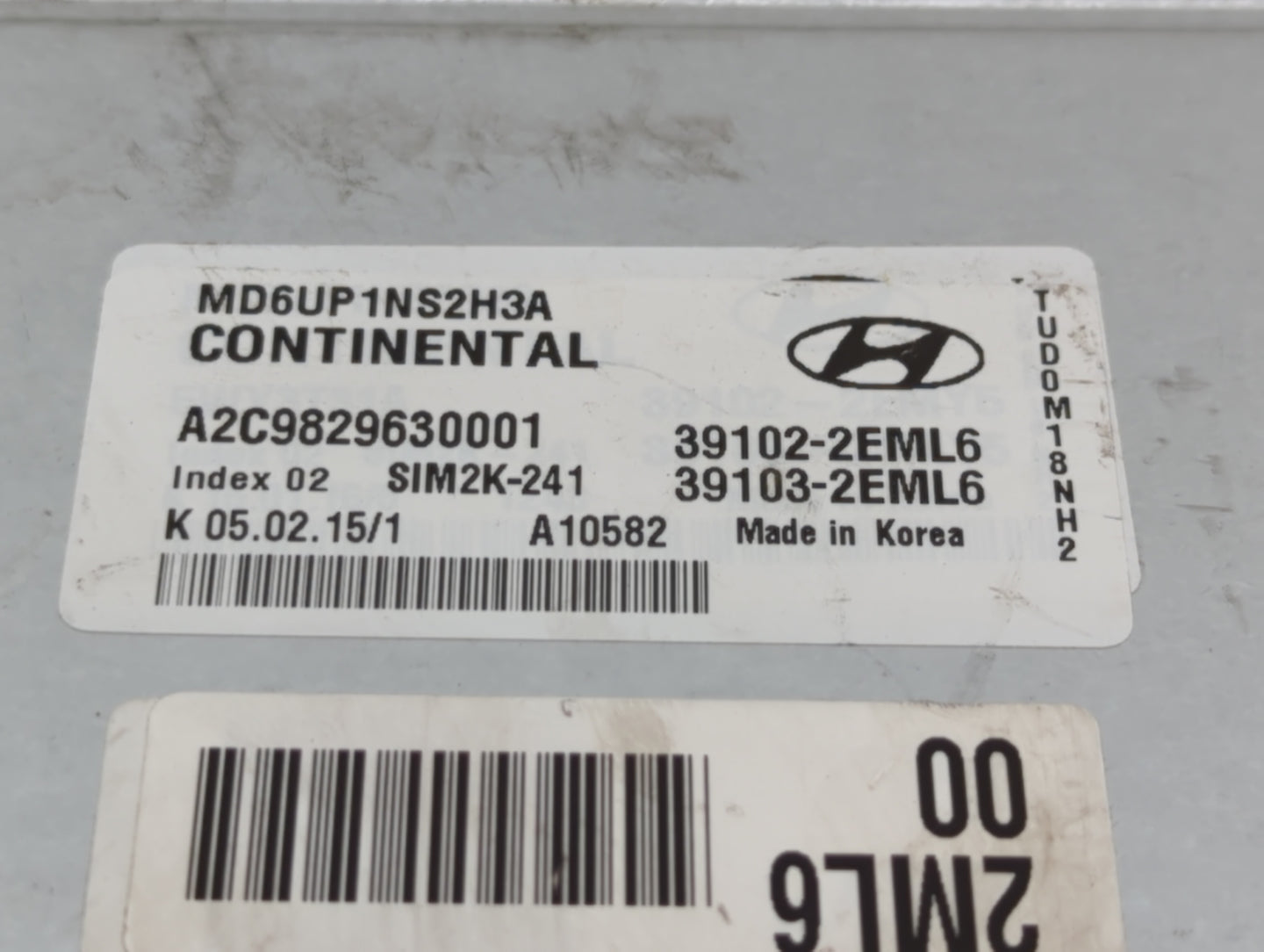 2014-2016 Hyundai Elantra PCM Engine Control Computer ECU ECM PCU OEM P/N:39103-2EML5 39102-2EML5 Fits Fits 2014 2015 2016 O