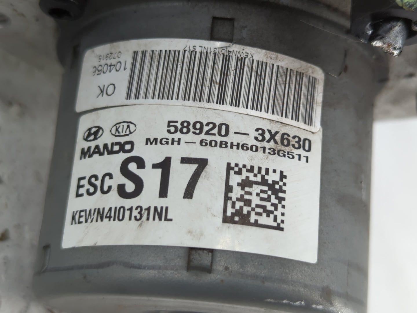 2014-2016 Hyundai Elantra ABS Pump Control Module Replacement P/N:BE6003G510 58920-3X630 Fits Fits 2014 2015 2016 OEM Used A