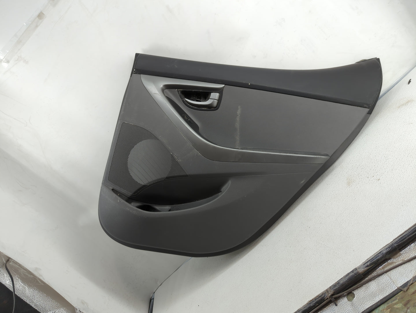 2016 Hyundai Elantra Rear Right Passenger Interior Door Panel Trim Grey - Oemusedautoparts1.com