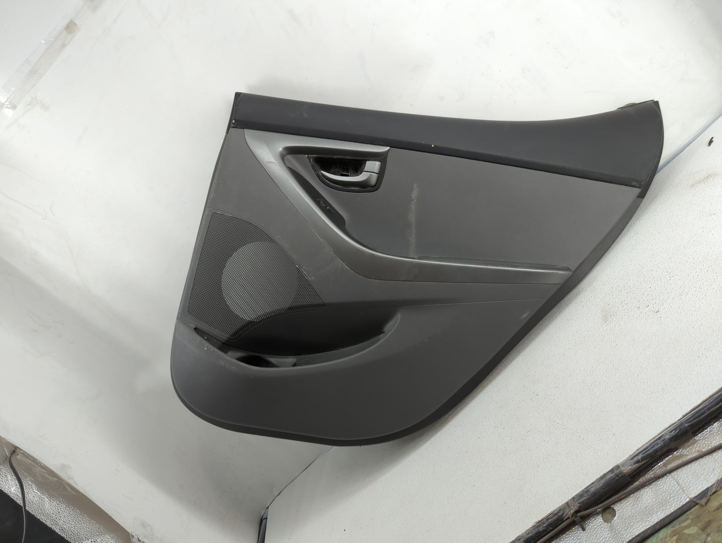 2016 Hyundai Elantra Rear Right Passenger Interior Door Panel Trim Grey - Oemusedautoparts1.com