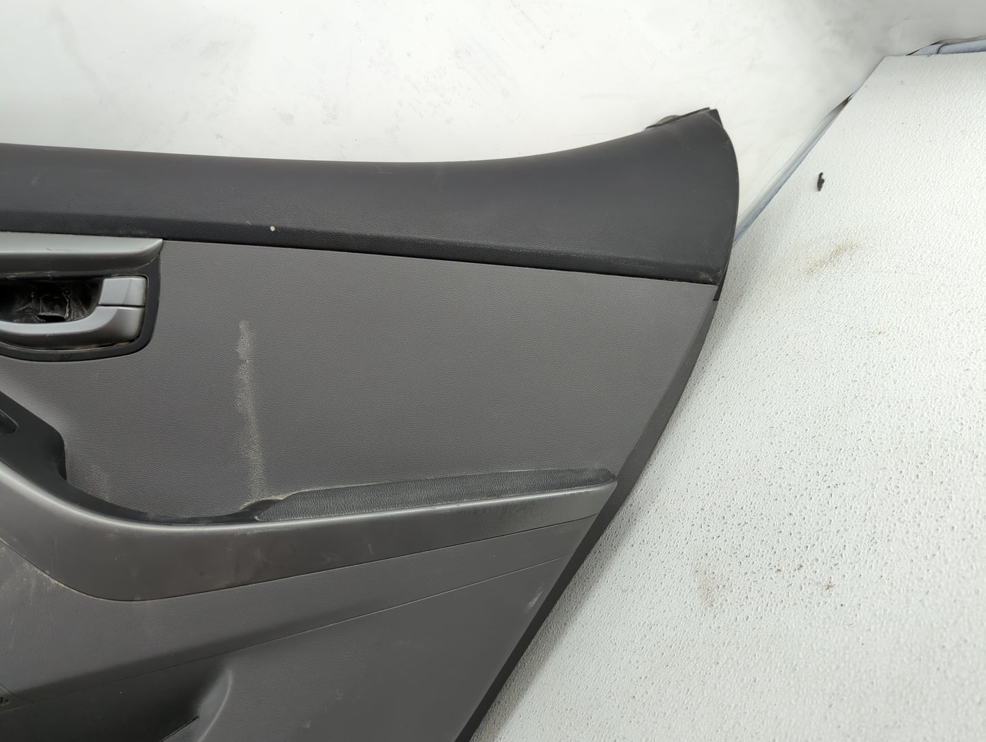 2016 Hyundai Elantra Rear Right Passenger Interior Door Panel Trim Grey - Oemusedautoparts1.com
