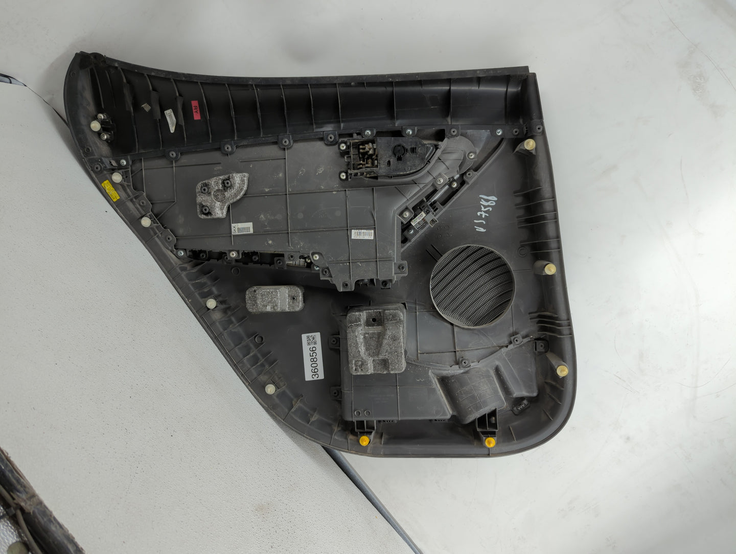 2016 Hyundai Elantra Rear Right Passenger Interior Door Panel Trim Grey - Oemusedautoparts1.com
