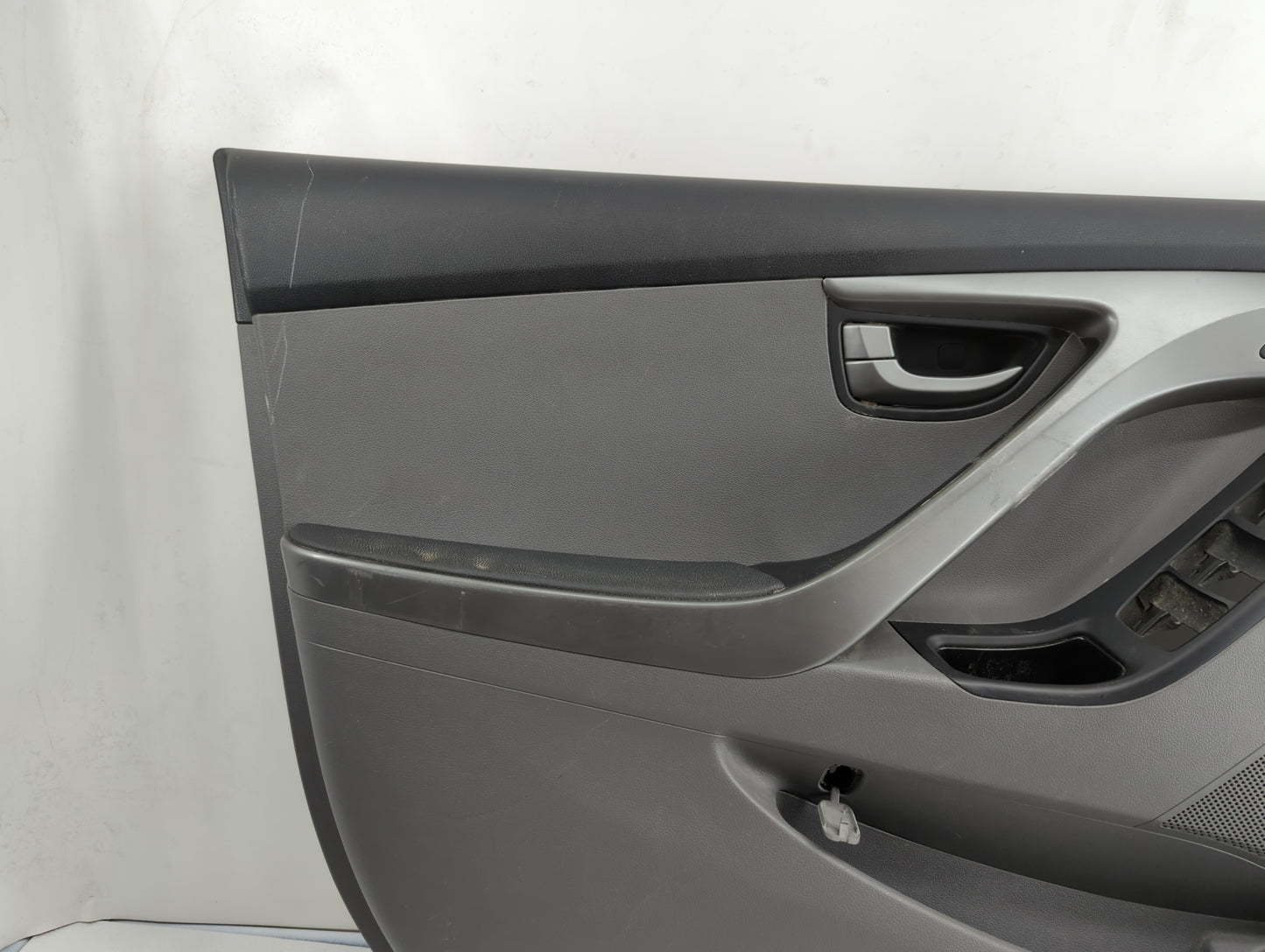 2016 Hyundai Elantra Front Left Driver Interior Door Panel Trim Grey - Oemusedautoparts1.com