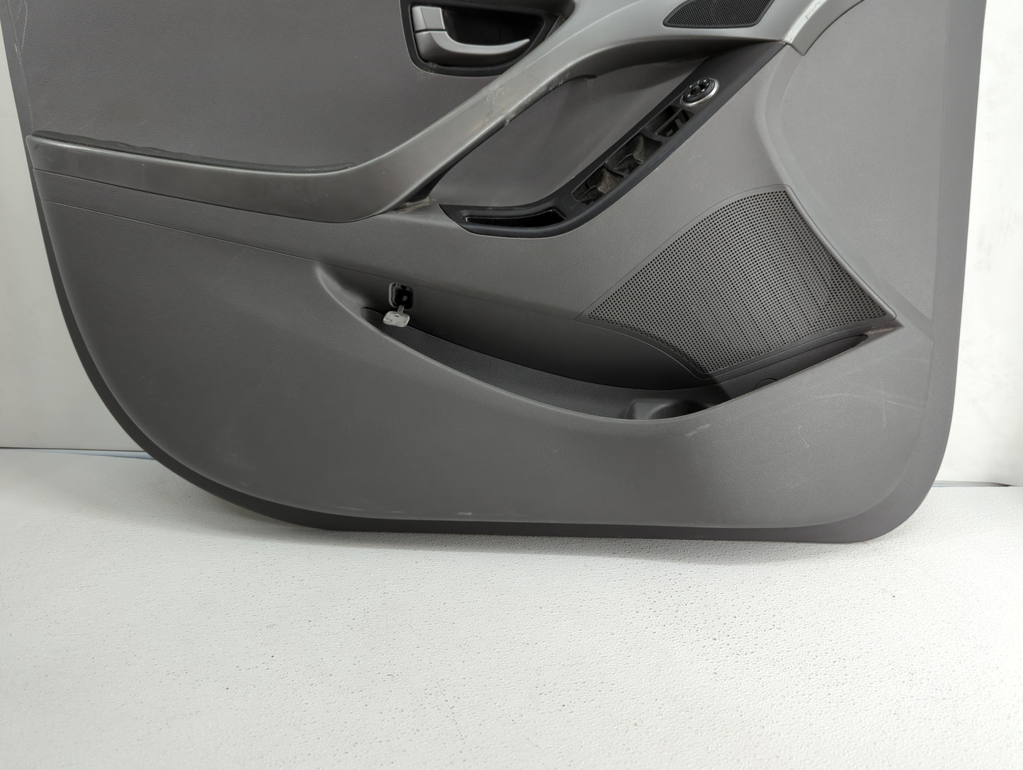 2016 Hyundai Elantra Front Left Driver Interior Door Panel Trim Grey - Oemusedautoparts1.com